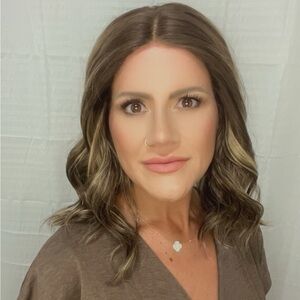 CATHERINE dark brunette lace front synthetic wig